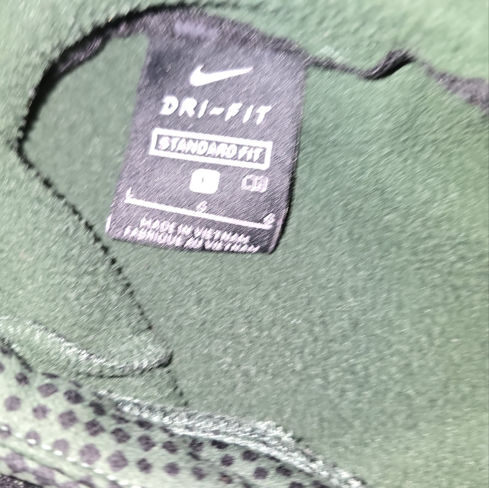 Men's Size Large Dark Green & Black NIKE sweatshirt - Picture 3 of 6